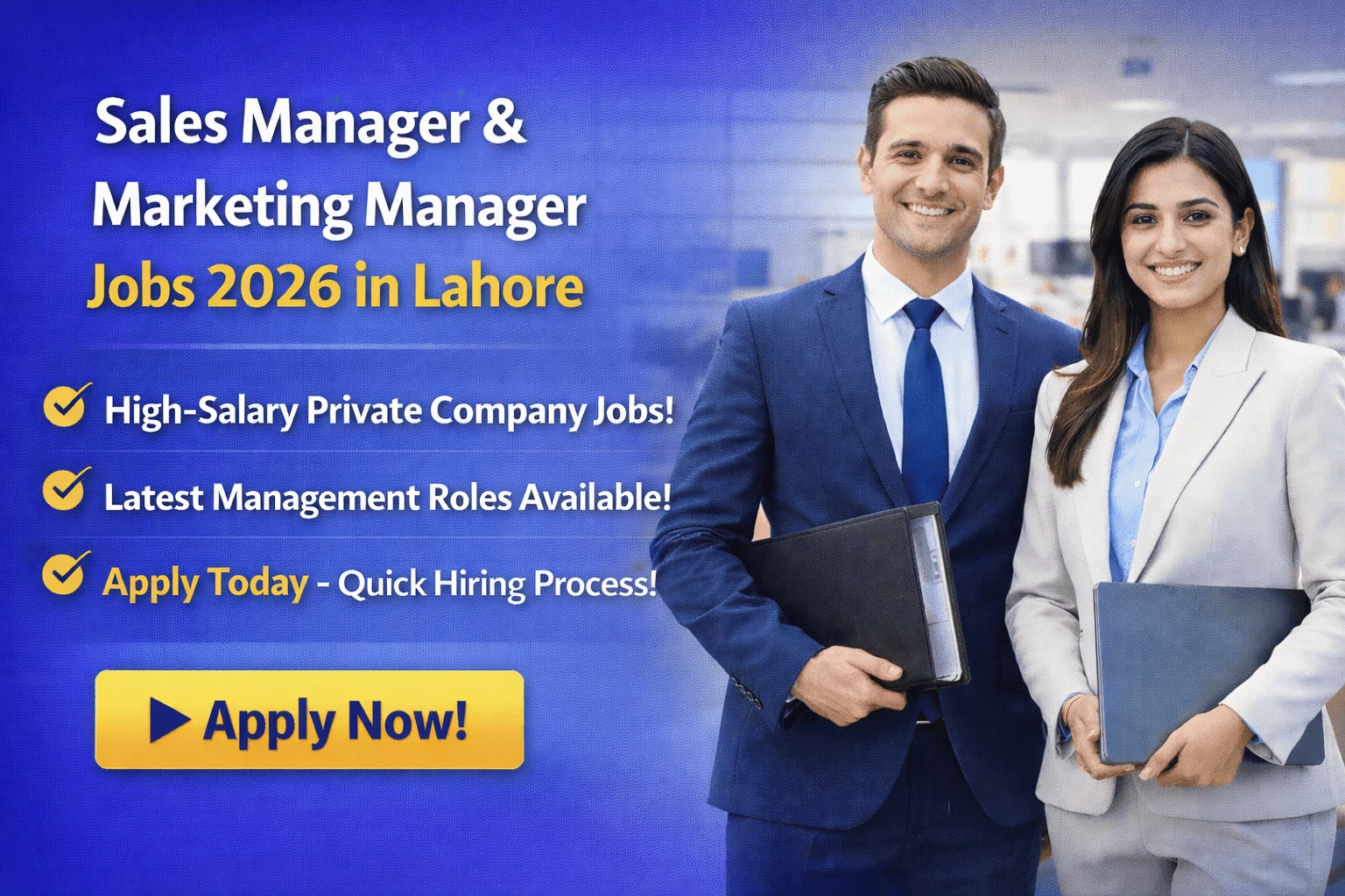 Latest Sales Manager & Marketing Manager Jobs