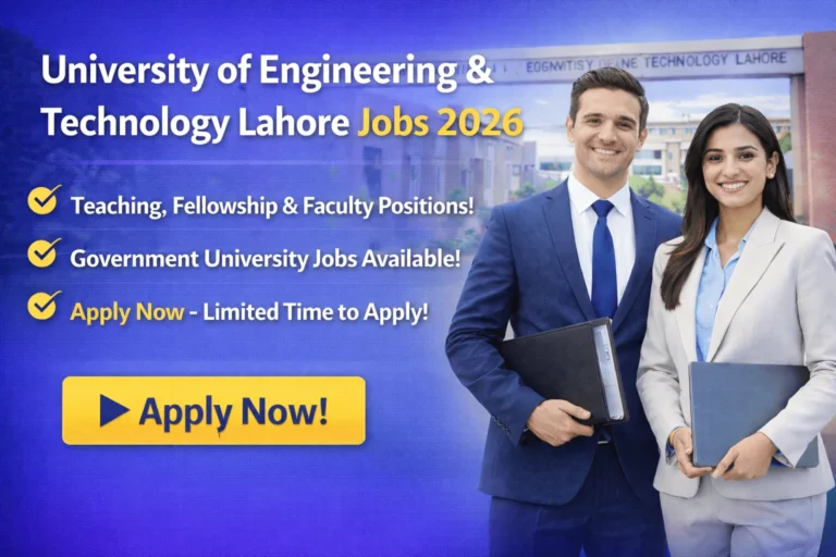 UET Lahore Jobs 2026