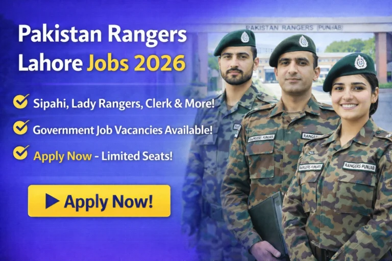 Pakistan Rangers Lahore Jobs 2026