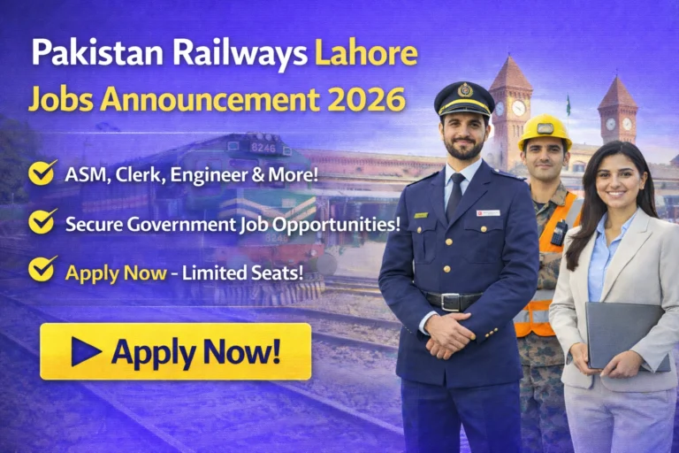Pakistan Railways Lahore Jobs