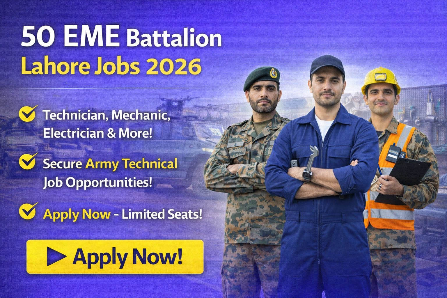 50 EME Battalion Lahore Jobs 2026