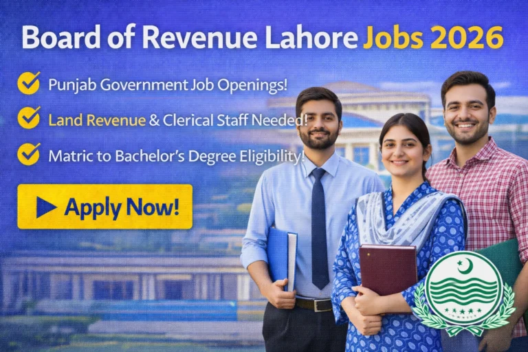 Board of Revenue Lahore Jobs 2026