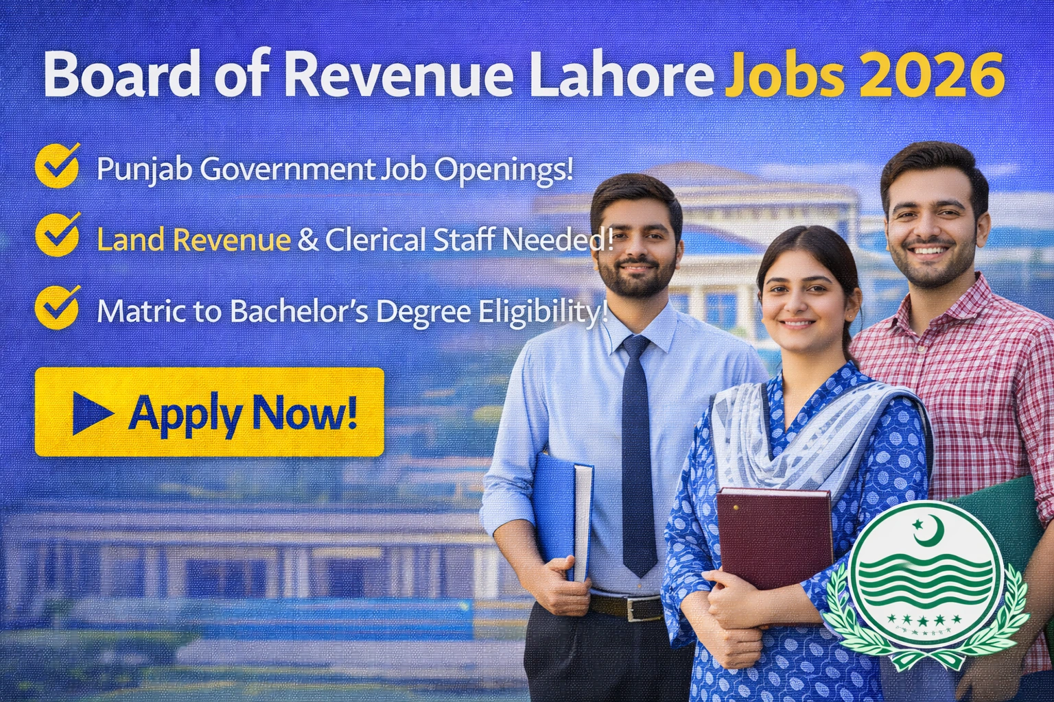 Board of Revenue Lahore Jobs 2026