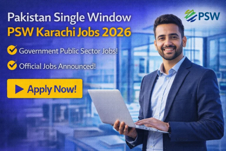 PSW Jobs 2026 Pakistan Single Window Karachi