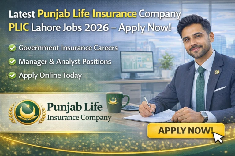 PLIC Jobs 2026 in Lahore