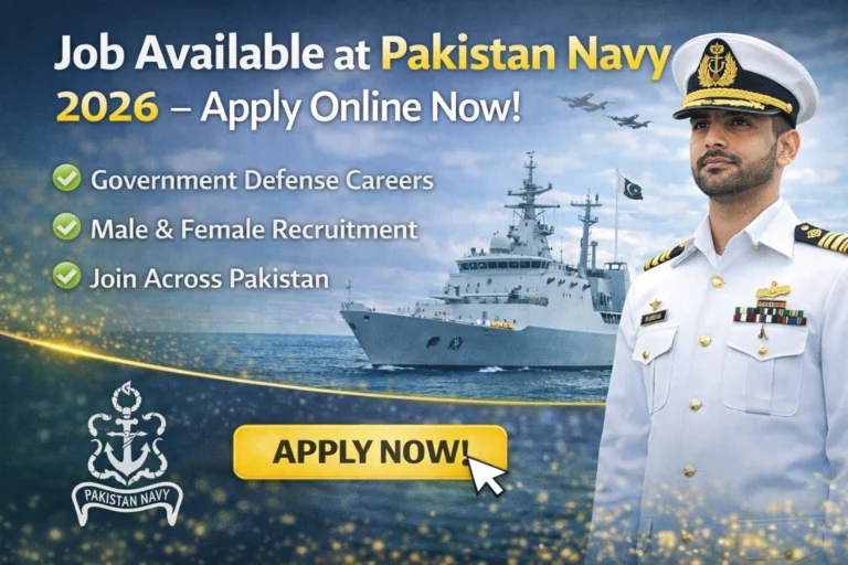 Pakistan Navy Jobs 2026 Latest Government Recruitment