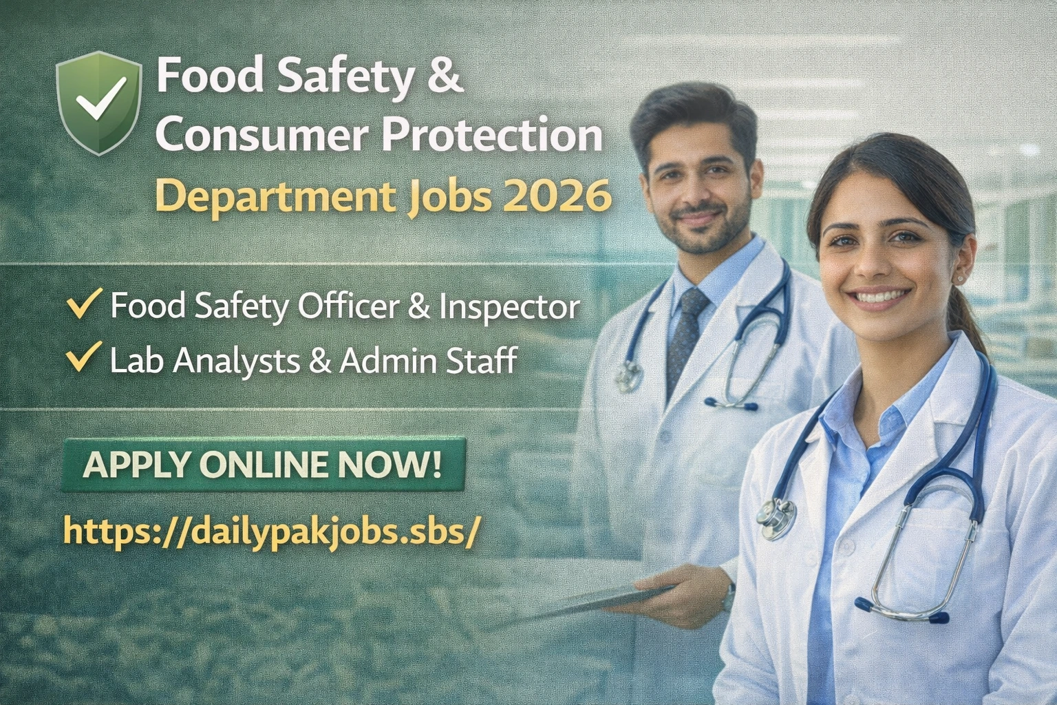 Food Safety Department Jobs 2026