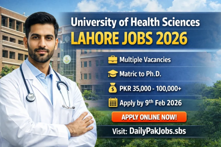 UHS Lahore Jobs 2026