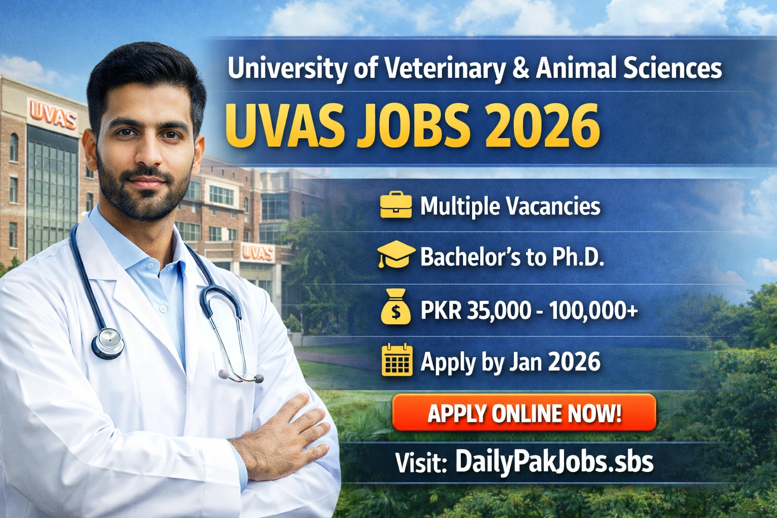 UVAS Jobs 2026
