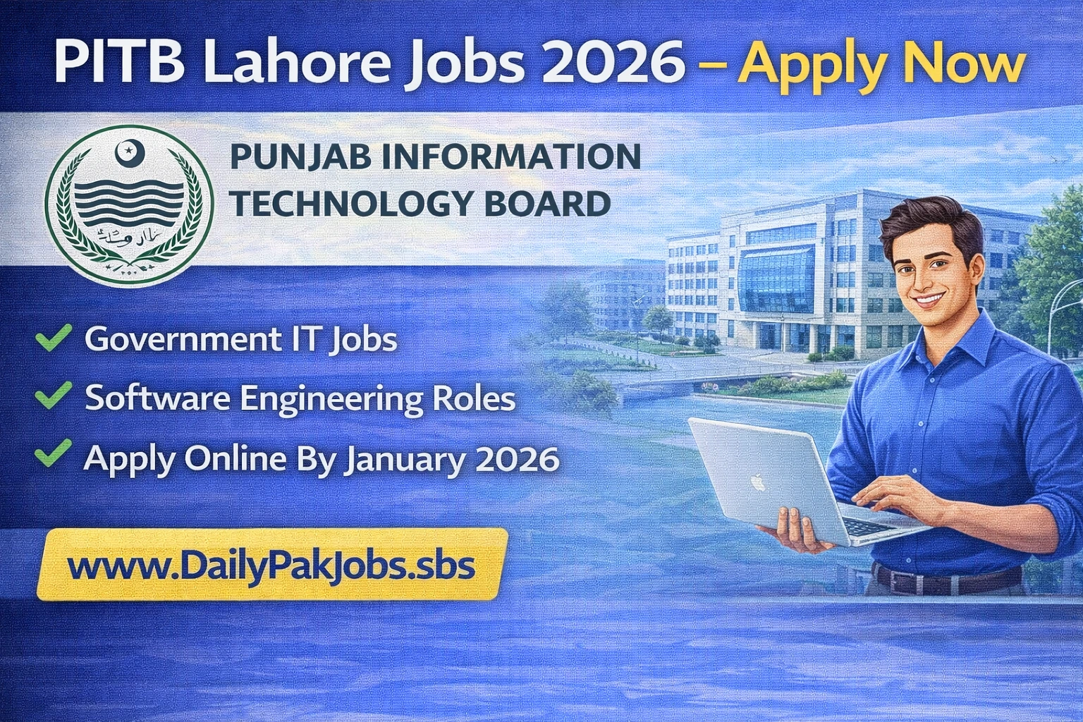 PITB Lahore Jobs 2026