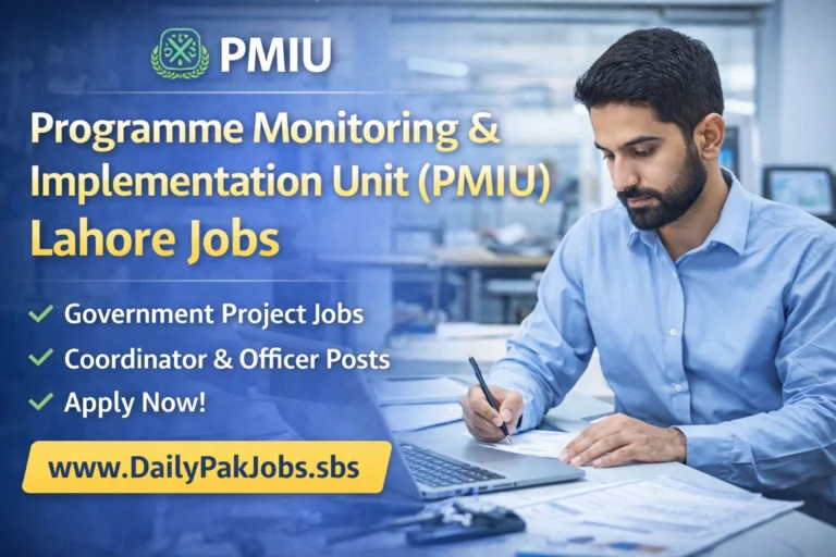 PMIU Lahore Jobs