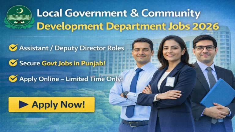 Local Government & Community Development Department Jobs 2026