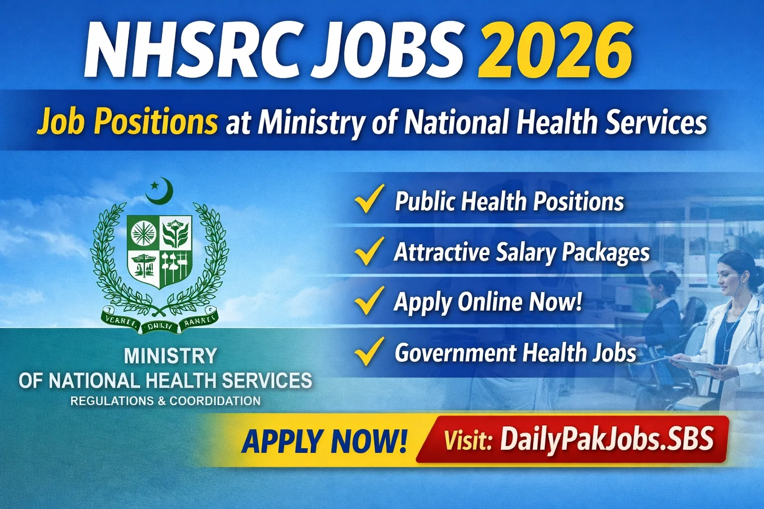 Government Health Jobs Pakistan