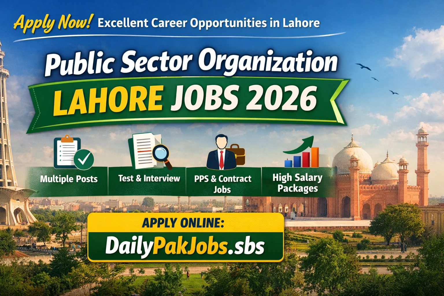 Public Sector Organization Lahore Jobs 2026
