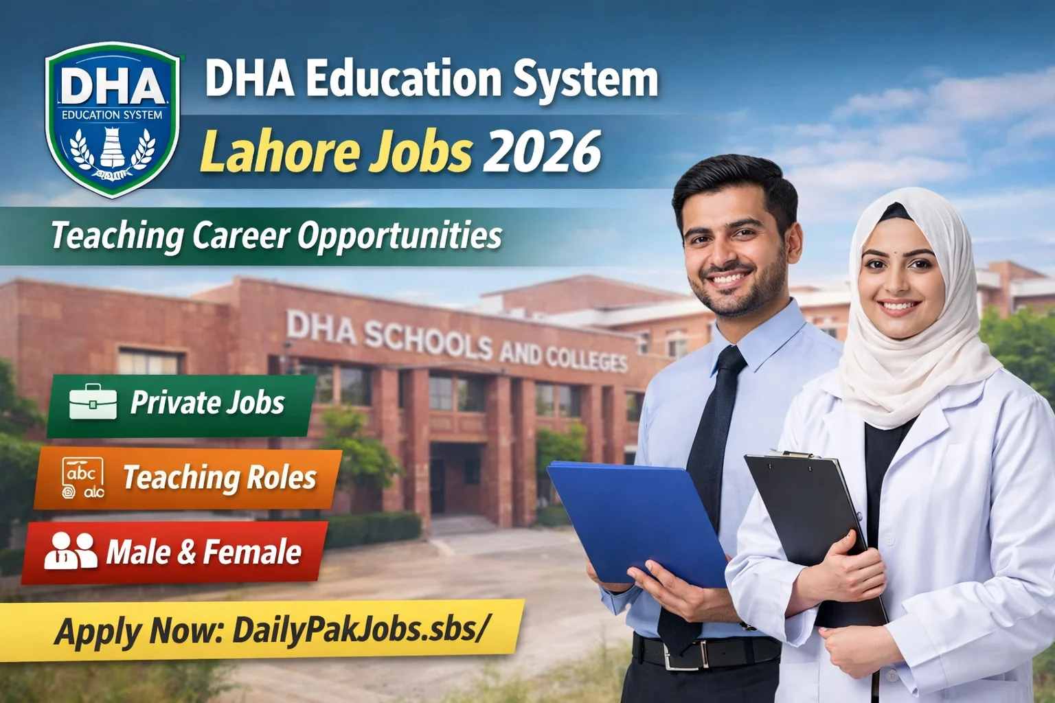 DHA Education System Lahore Jobs 2026