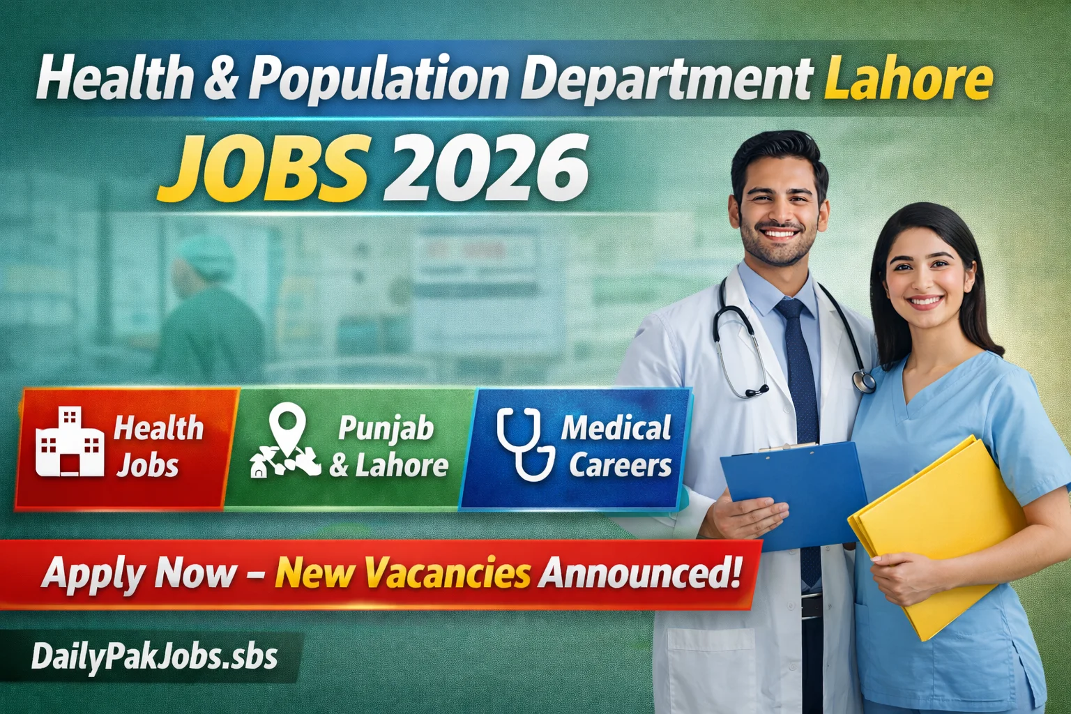 Health Department Lahore Jobs 2026
