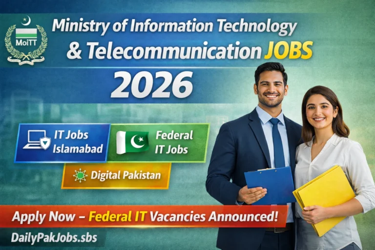 MoITT Jobs 2026 Pakistan