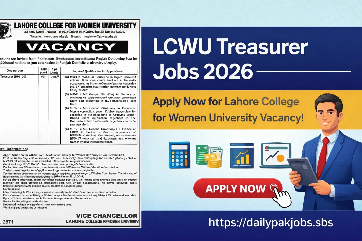 LCWU Jobs 2026 Lahore