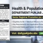 Health & Population Department Punjab Jobs 2026
