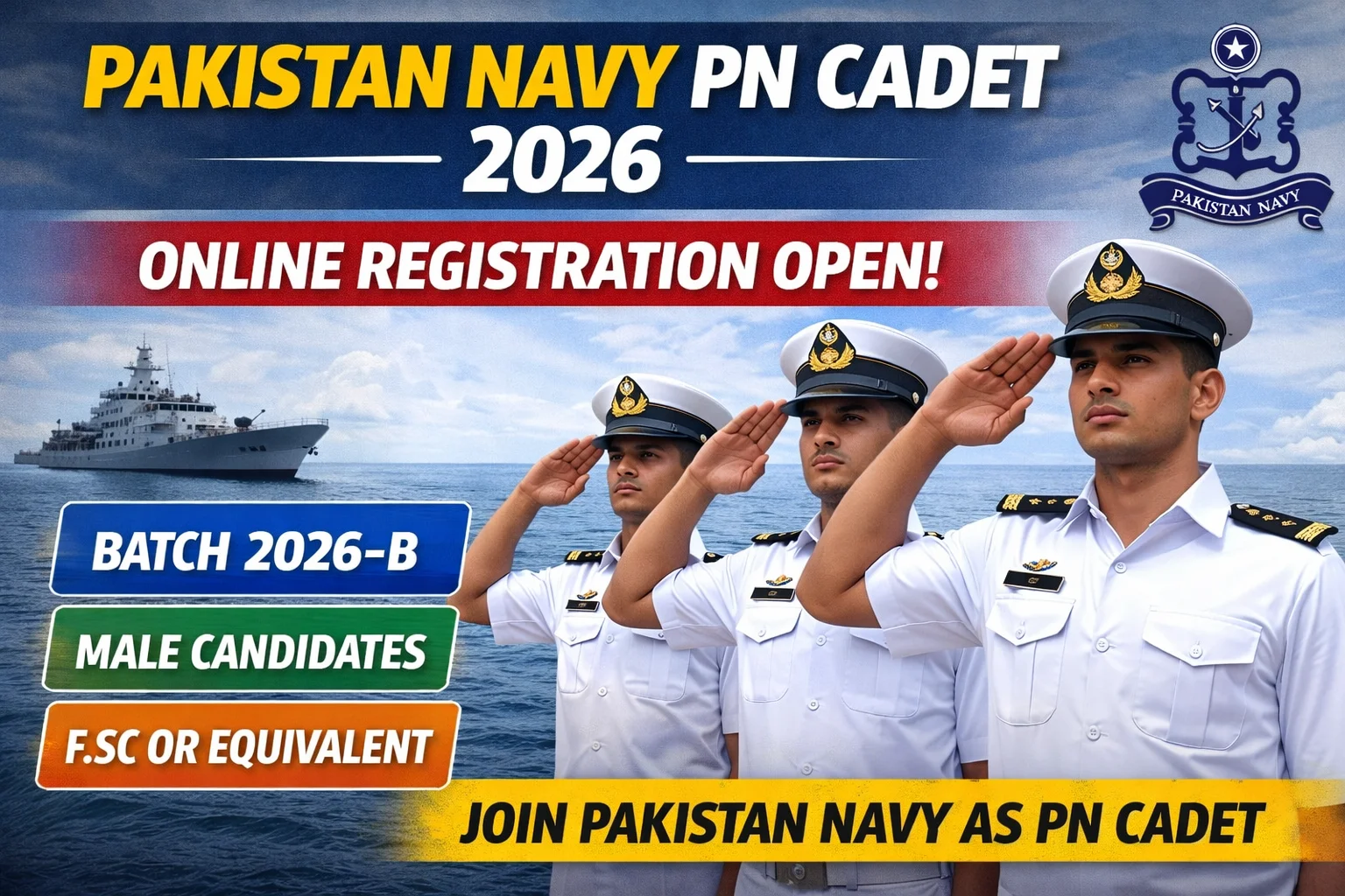 Pakistan Navy PN Cadet 2026