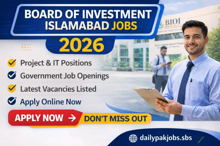 BOI Islamabad Jobs 2026