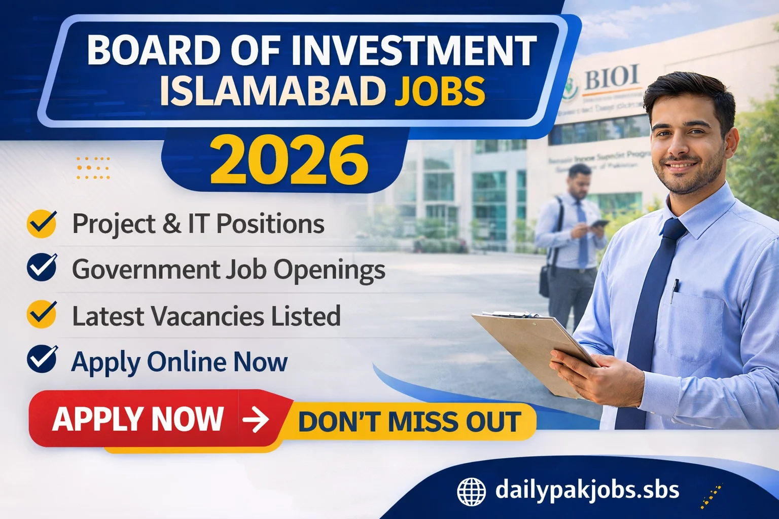 BOI Islamabad Jobs 2026