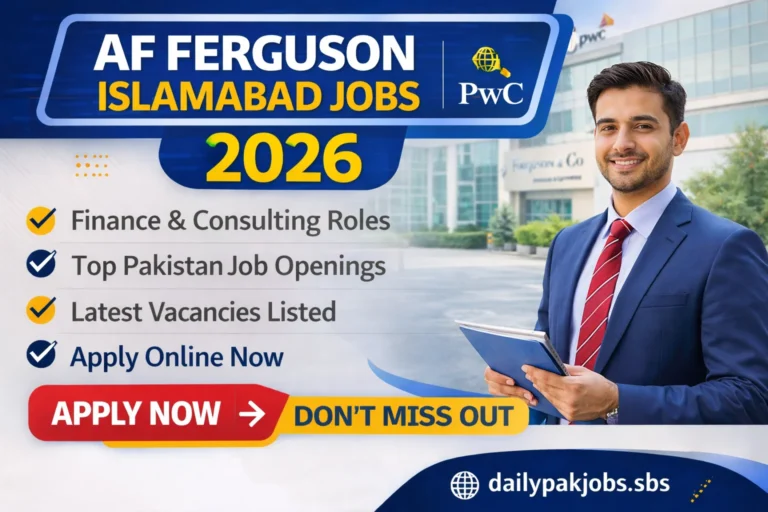 AF Ferguson Islamabad Jobs 2026
